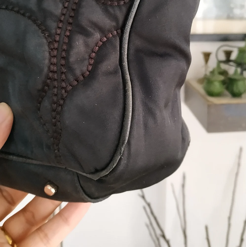 Kate Spade Quilted Nylon leather cherry Floral Tote Bag - Picture 7 of 14